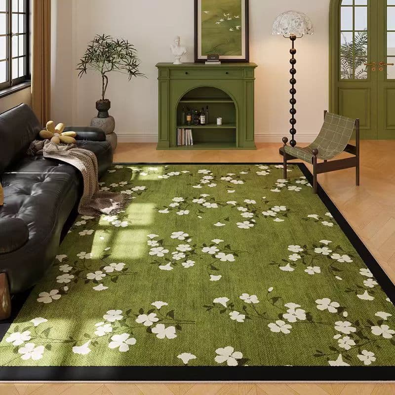 Retro verde sala de estar tapete High-End sentimento sofá mesa de café tapete doméstico antiderrapante resfriamento pé t