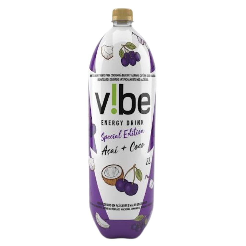 Energético Vibe Sabor Açaí e Coco 2L Energy Drink