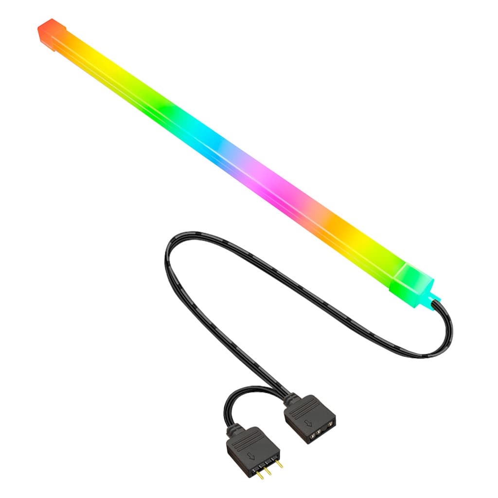 BARRA DE LED ARGB DECORAÇÃO GABINETE 5V 3 PINOS PC GAMER RGB