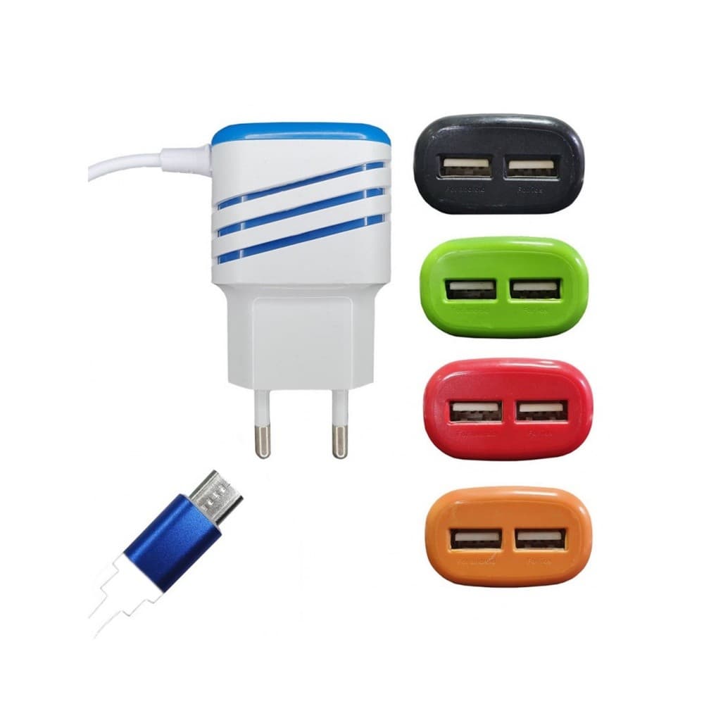 Carregador Celular Rapido Travel Charger Micro USB V8/TIPOC 3.1A