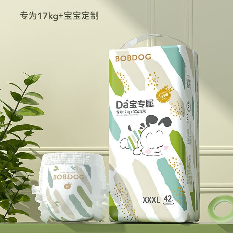 Babudou Dabao Calças Pull-up infantis XXXXL 36 peças Roupa íntima para bebê fraldas secas e respiráveis