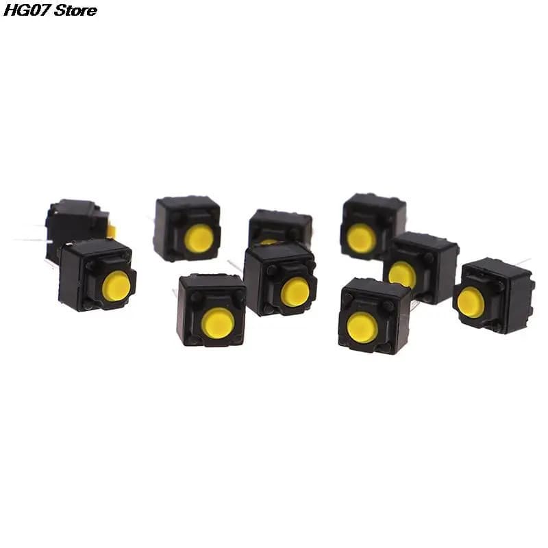 Novo Kit com 10 Botões Silenciosos 6*6*7.3mm, Interruptor para Mouse Sem Fio e Mouse com Fio, Micro Interrupt