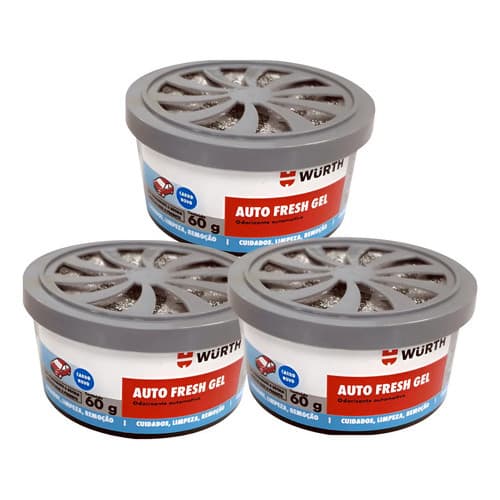Kit 3x Aromatizante Automotivo Auto Fresh 60g Wurth Diversos 3x Carro Novo Carro Novo