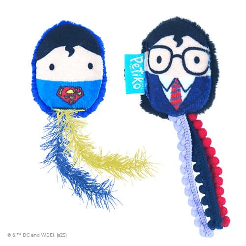 Brinquedo Catnip Kit Clark & Super Dupla Identidade Superman - Para Gatos - Petiko | brinquedo para gato com catnip,