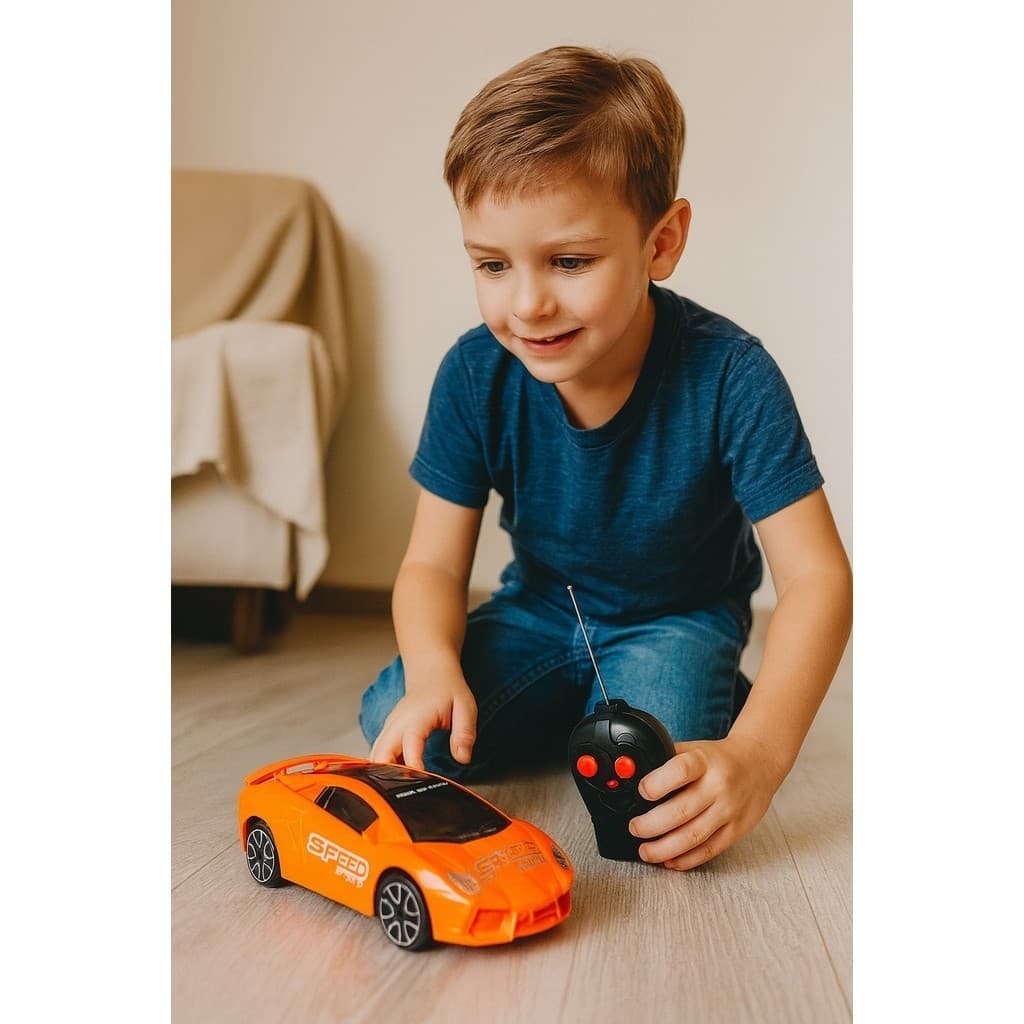 Carrinho Speed Racing Com Controle Remoto 2 Funções Sortido Com Controle Remoto Menino Diversão