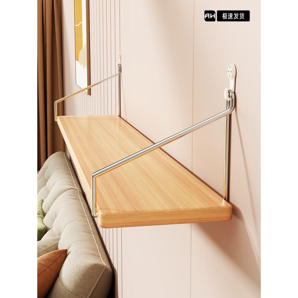 Prateleira de parede para sala de estar, estante de parede sem perfuração, divisória plana, suporte para projetor de par