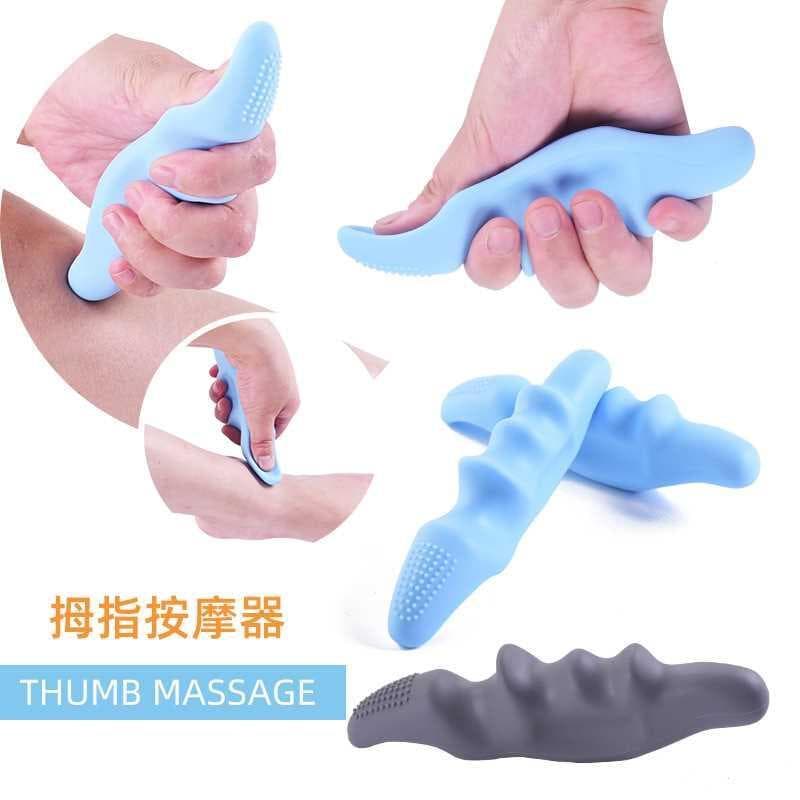 Silicone polegar massageador massagem dedo macio acuponto massageador colisão imprensa equipamento muscular relaxar fásc