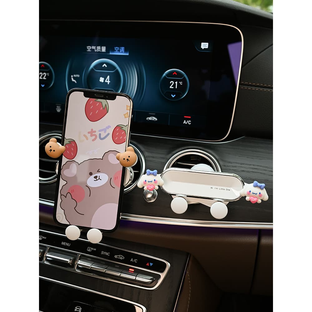 Suporte do telefone móvel do carro bonito carro dedicado saída de ar quadro de suporte de navegação do carro suporte do 
