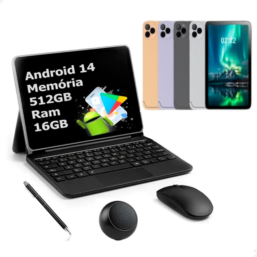 Tablet PC Milli Mil20 Pro 16gb Ram+512gb Memória Android 14