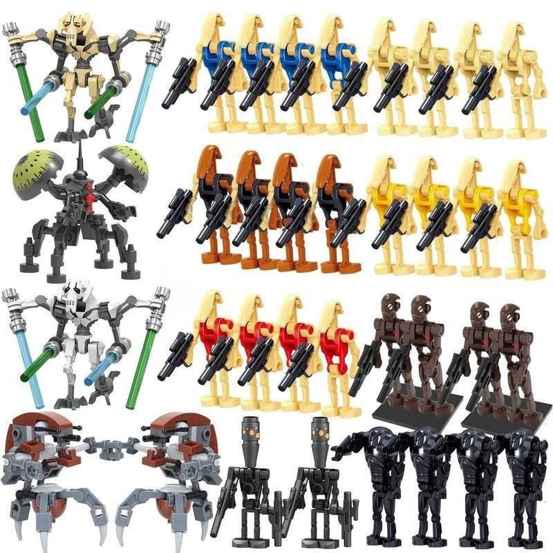 Compatível com a minifigura LEGO Star Wars Super Battle Droid General Grievous, brinquedo de blocos de montar.   6VWS