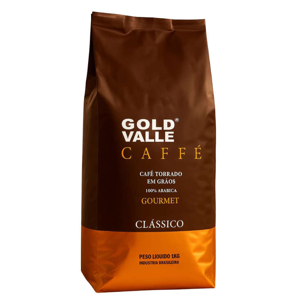 Gold Valle Caffé Gourmet em Grãos Classico 1kg 100% Arábica