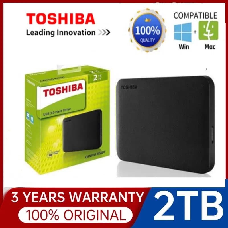 ⭐ Toshiba⭐ Disco Rígido Externo HD SSD 1TB 2TB 4TB Expansão USB 3.1 Tipo C Interface De Alta Qualidade