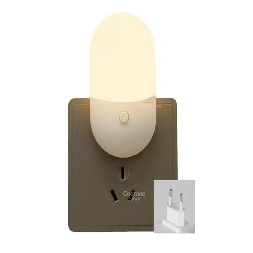 Mini Luminária Luz noturna de Tomada Luz Quente E Fria Led-SUN