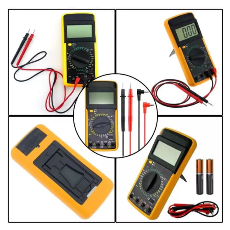 Multímetro Digital Profissional DT-9205A com Capacímetro – Display LCD