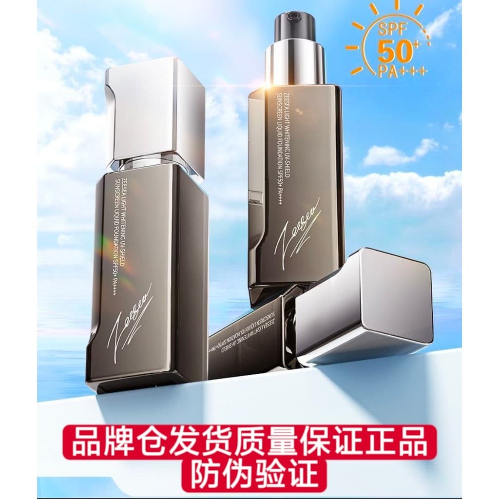 ZEESEA Color-Nourishing Hexagonal Protetor Solar Base Líquida FPS50+PA++++ Maquiagem de Longa Duração Não Tira Base Líqu