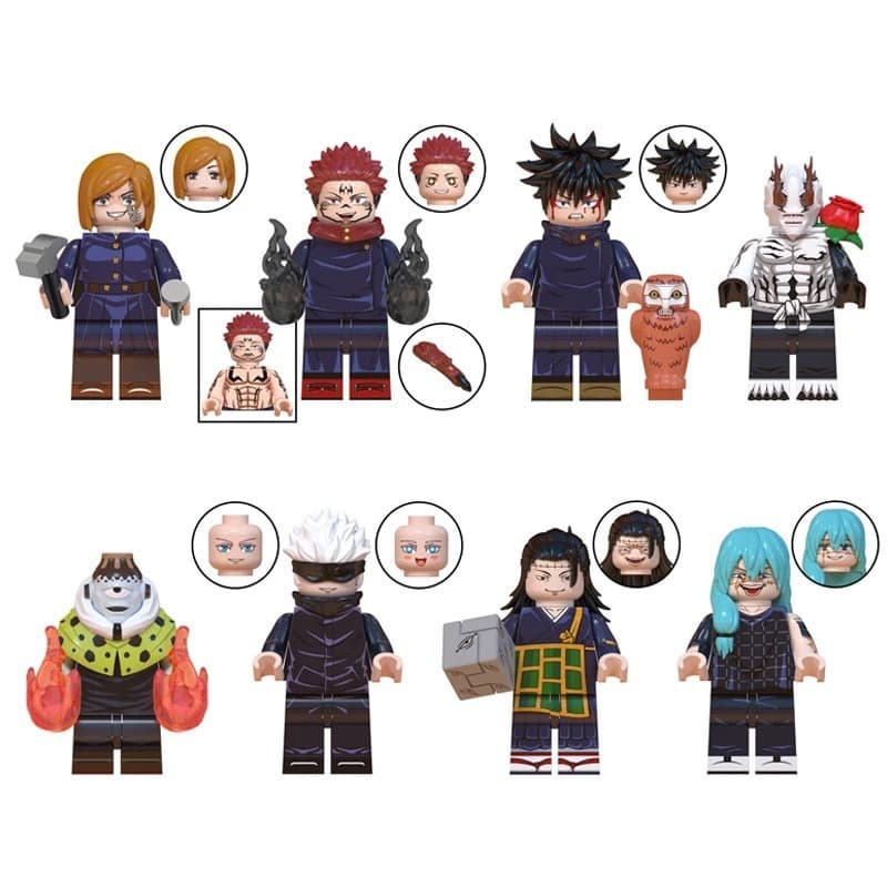 Blocos de montar Lego Gojo Satoru, série Noweed, técnica de giro mágico, minifigura artesanal de Shiyan Kazuhiko para cr