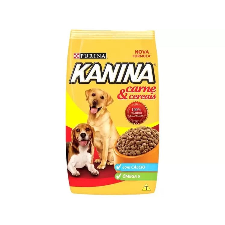 Ração para Cachorro Kanina Carne & Cereais Adulto - Carne e Cereais 15kg