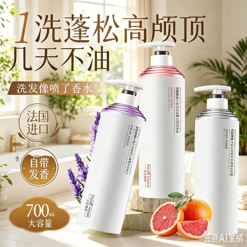 2026 novo estilo gordura Donglai luz fofo shampoo anti-caspa anti-coceira fragrância shampoo hidratante máscara de cabel