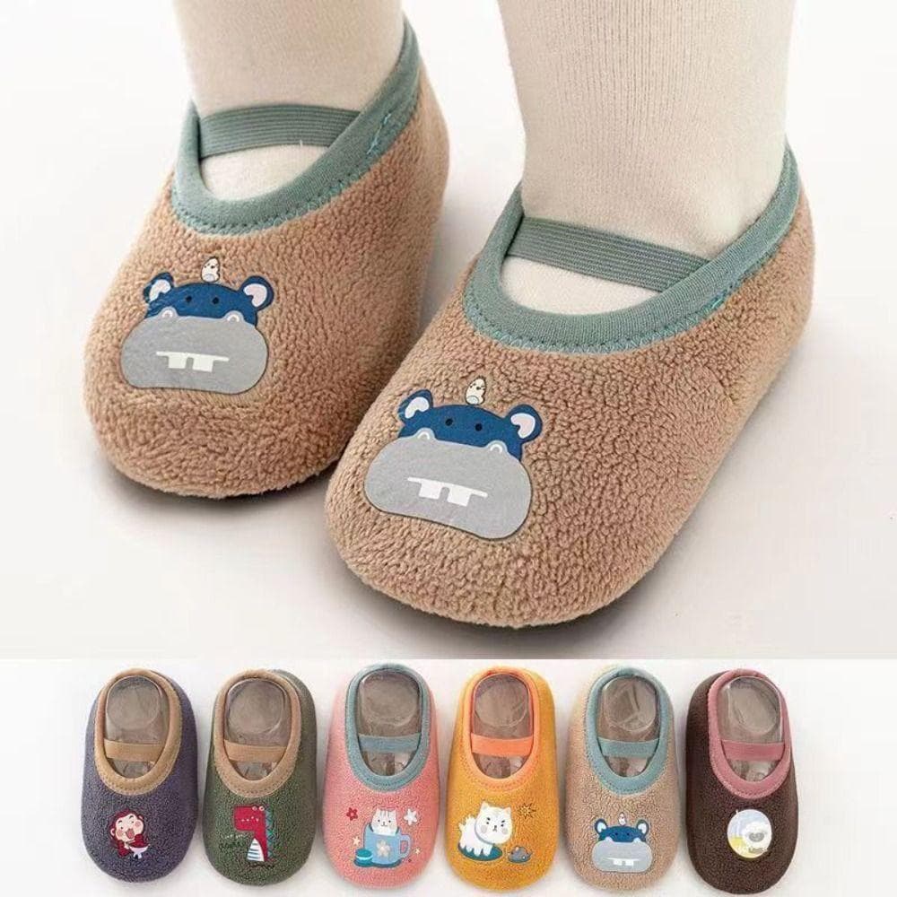 Meias Infantis PEONYQ , Antiderrapantes Para Bebês Com Design De Desenho Animado , Tênis Leves Andador De Bebê