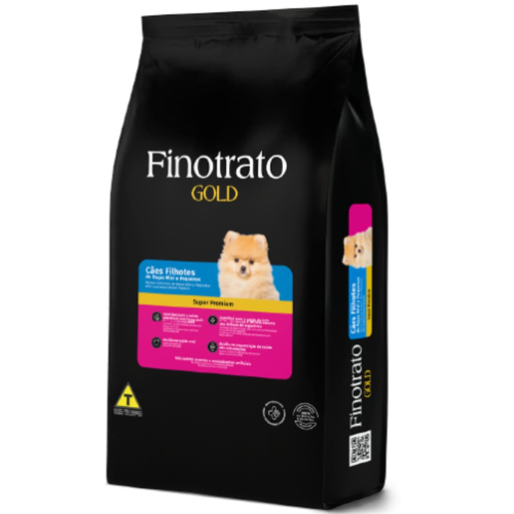Ração Para Cachorro Finotrato Gold Cães Filhotes de Raças Mini e Pequenas 15 kg