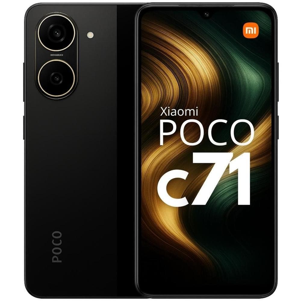 Smartphone Xiaomi POCO C71 128GB 8GB RAM BOOST Câmera dupla 50MP Celular Resistente e Poderoso com Design Premiu