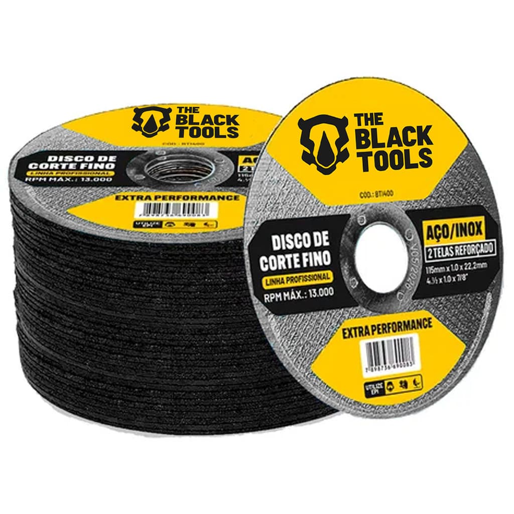 Disco De Corte Fino Inox 4.1/2 X 1,0 Esmerilhadeira 50 Pçs