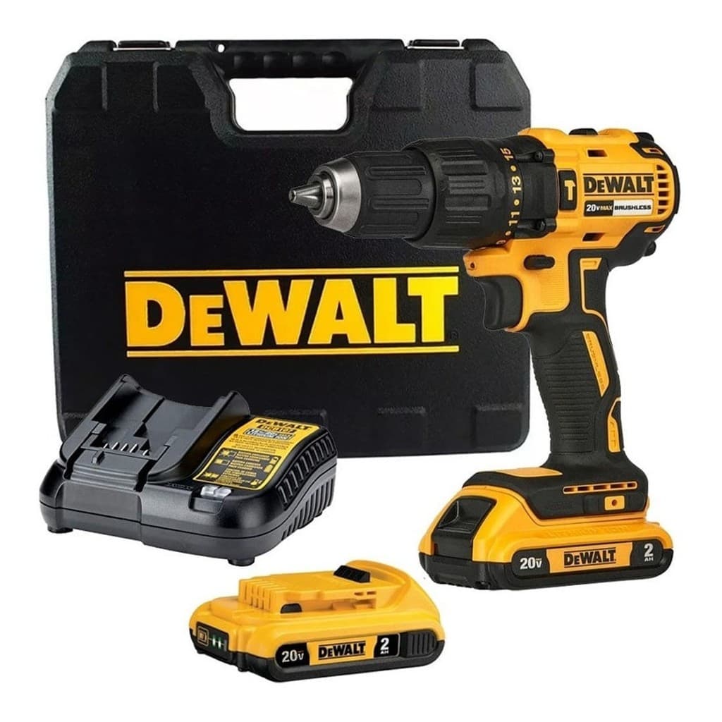 Parafusadeira/Furadeira Impacto 1/2" + 2 Baterias 20V 2Ah + Carregador + Maleta Dewalt DCD7781D2-BR