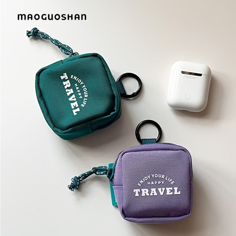 Saco de fone de ouvido Apple AIrPods Bluetooth fone de ouvido caso protetor pequeno saco pingente mini fone de ouvido sa