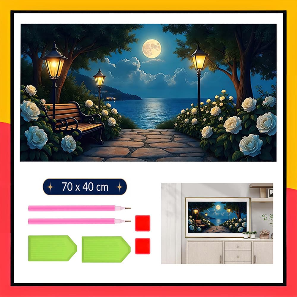 Pintura diamante 5d, conjunto de pintura diy de pintura de diamante quadrado