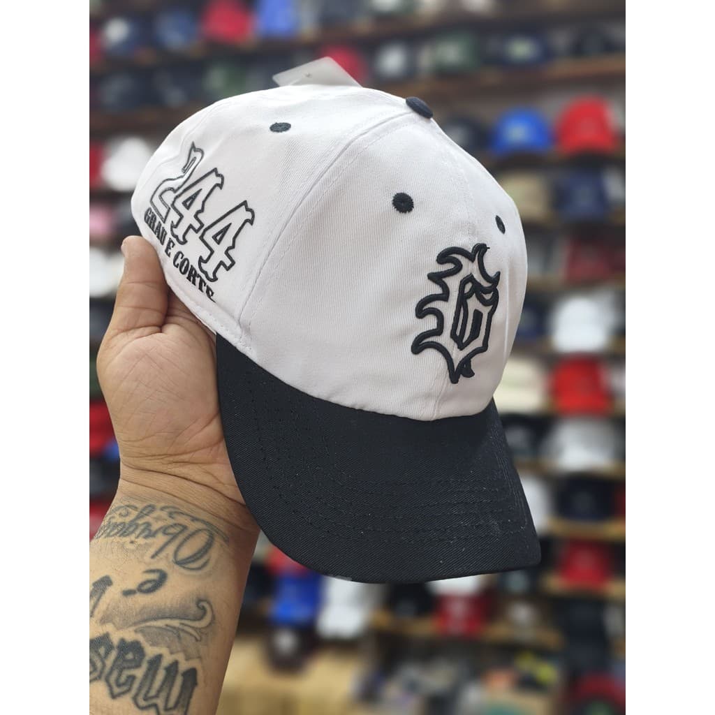 Boné Osascorte DuGrau 244 Grau e Corte Fitão Aba Curva Lançamento 2025 Moda de Moto Estilo Osascorte Moto Ao Ar Livre