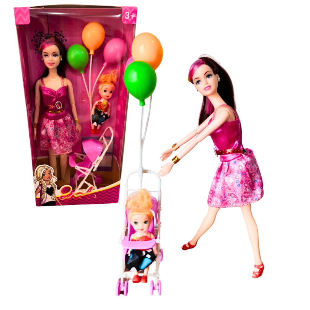 Boneca Articulada com Filhinha – Modelos Criativos e Estilosos