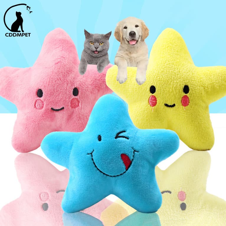 Brinquedo Para Cachorro De Estimação De Estridente Engraçado Macio Formato De Pentagrama Brinquedos