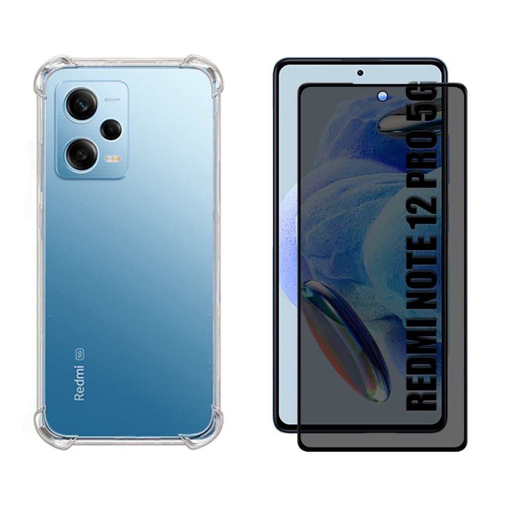 Capa Capinha Anti Impacto Compatível Com Redmi Note 12 Pro 5G E/OU Película 3D Privacidade