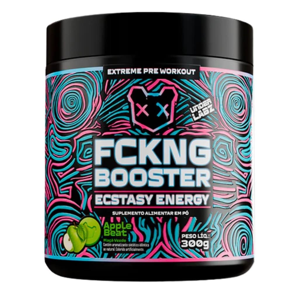 Pré Treino Potente Under Labz Fckng Booster 300g Ecstas Energy