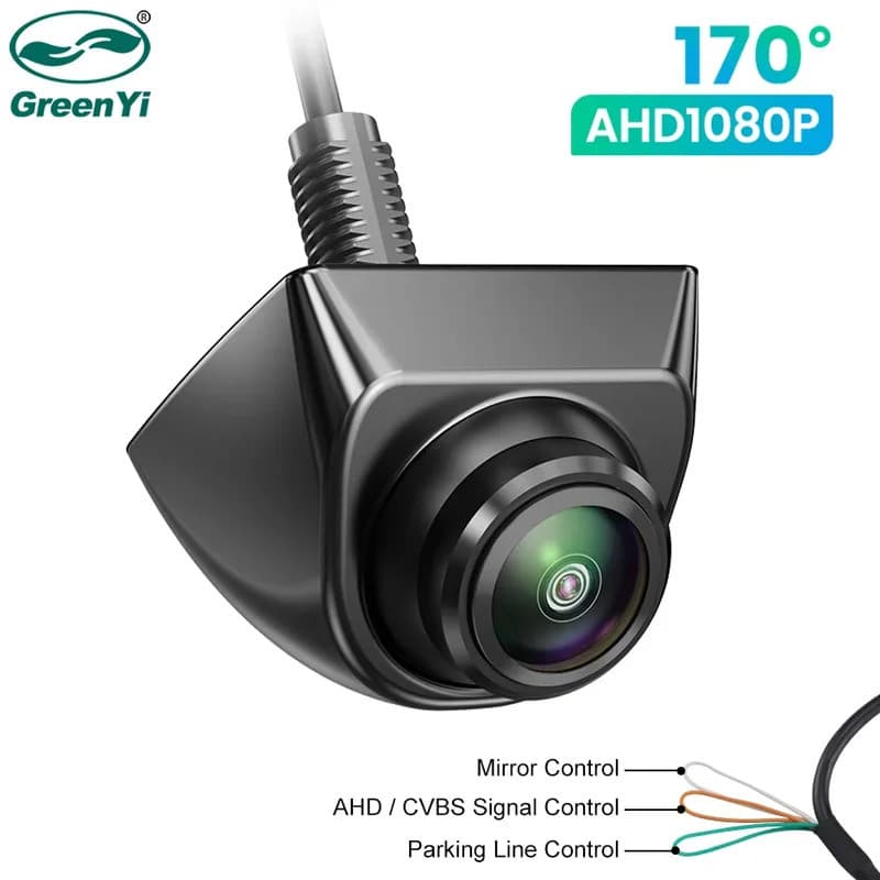 Câmera de Visão Traseira para Carro GreenYi AHD 1920x1080P 170 °   Lente Olho de Peixe Full HD com Visão Noturna para Câ