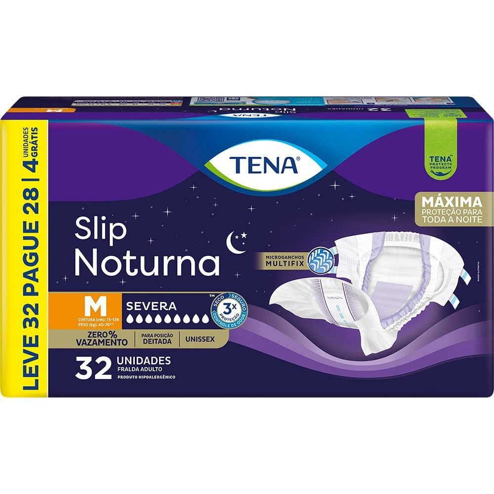 Fralda Tena Slip Noturna c/32 unidades