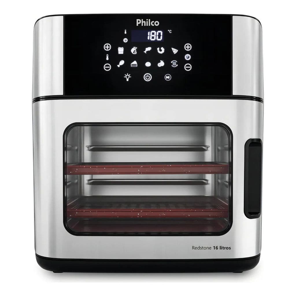 Fritadeira Air Fryer Philco PAF16A 4 Em 1 Painel Digital 16l Preto - REEMBALADO