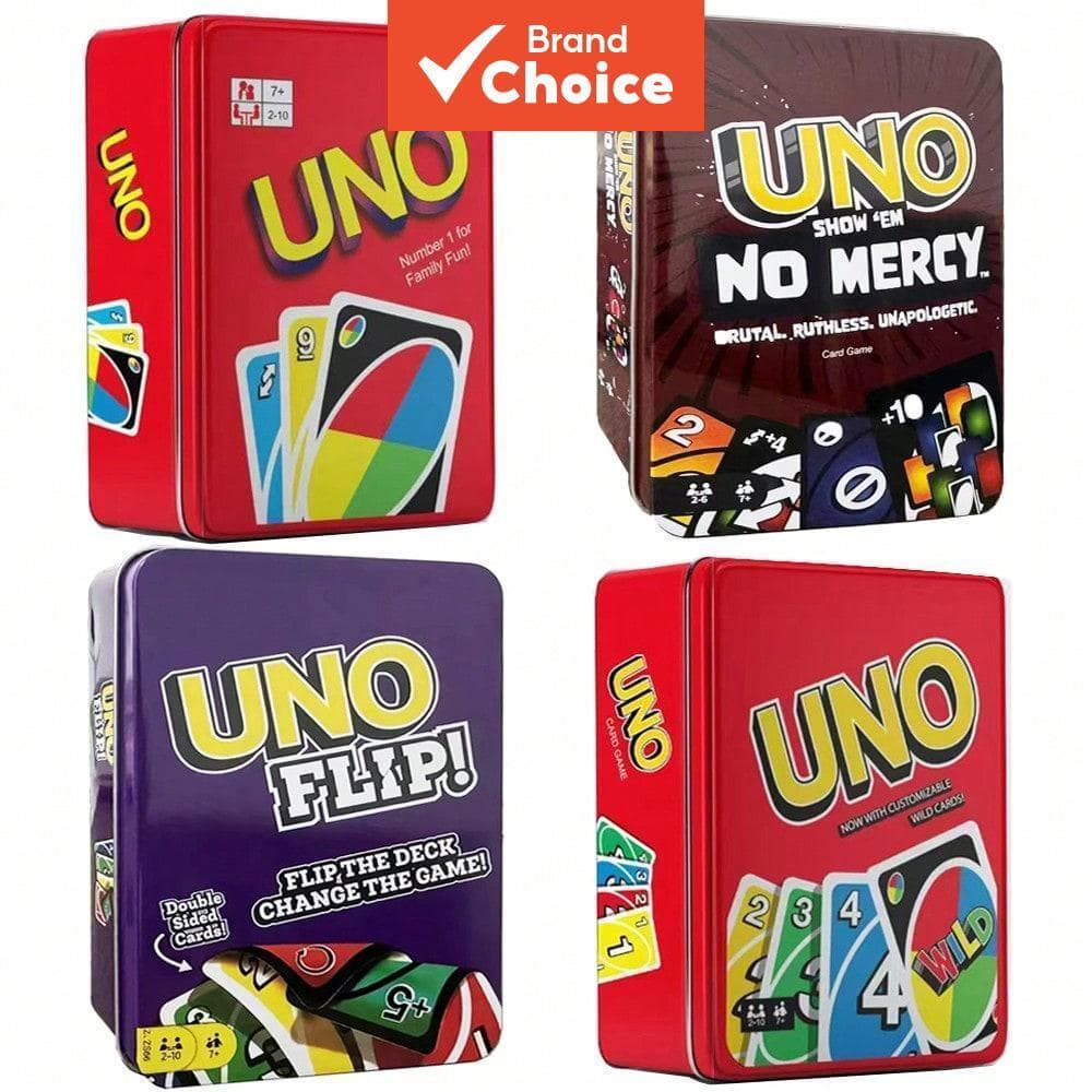 Jogo de Cartas UNO FLIP Dupla Face Clássico Festa em Família Tabuleiro Ação WILD Caixa de Presente de Feriado娱乐礼物