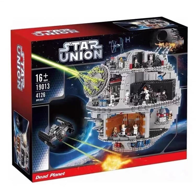 Compatível com o brinquedo de blocos de montar LEGO 75159 Star Wars série Death Star No. 3.
