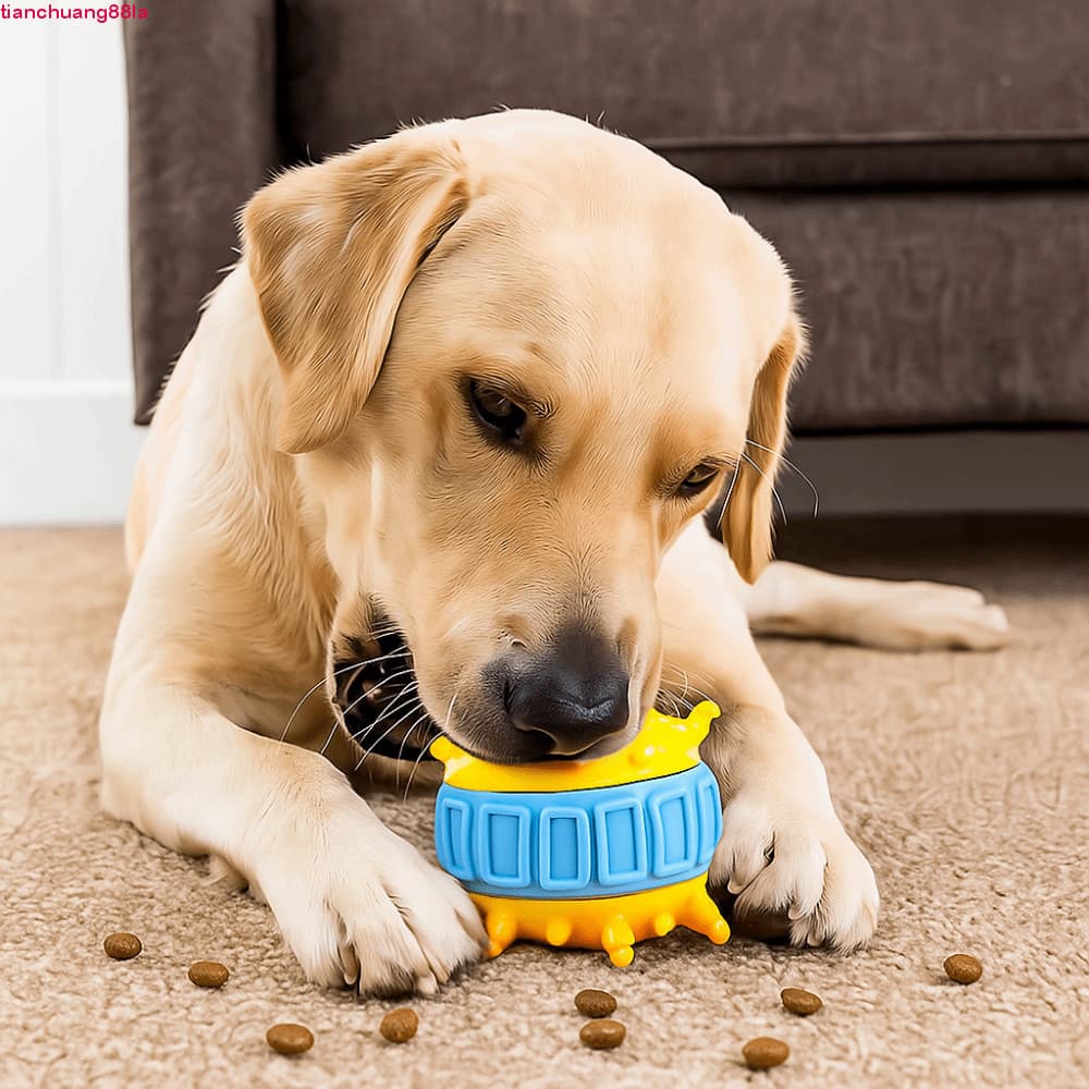 TIANCHUANG 4 Pçs/set Brinquedos Interativos Para Cães , Brinquedo Colorido Resistente À Mordida De Comida Cachorro , TPR