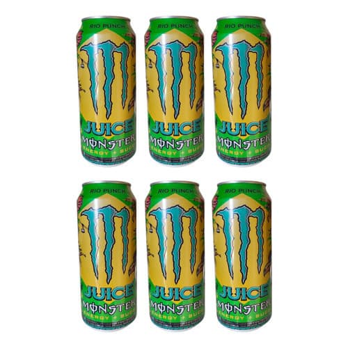 Energético Monster Juice Rio Lata 473ml Novidade - Kit 6un