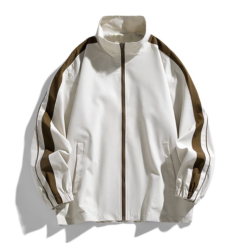 2025 novo estilo Casual moda costura jaqueta masculina jaqueta esportiva jaqueta masculina solta na moda jaqueta