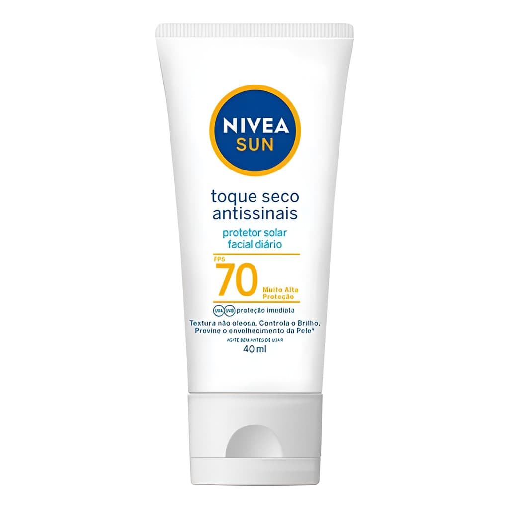 Nivea Sun Protetor Solar Facial Antissinais Fps 70 40ml