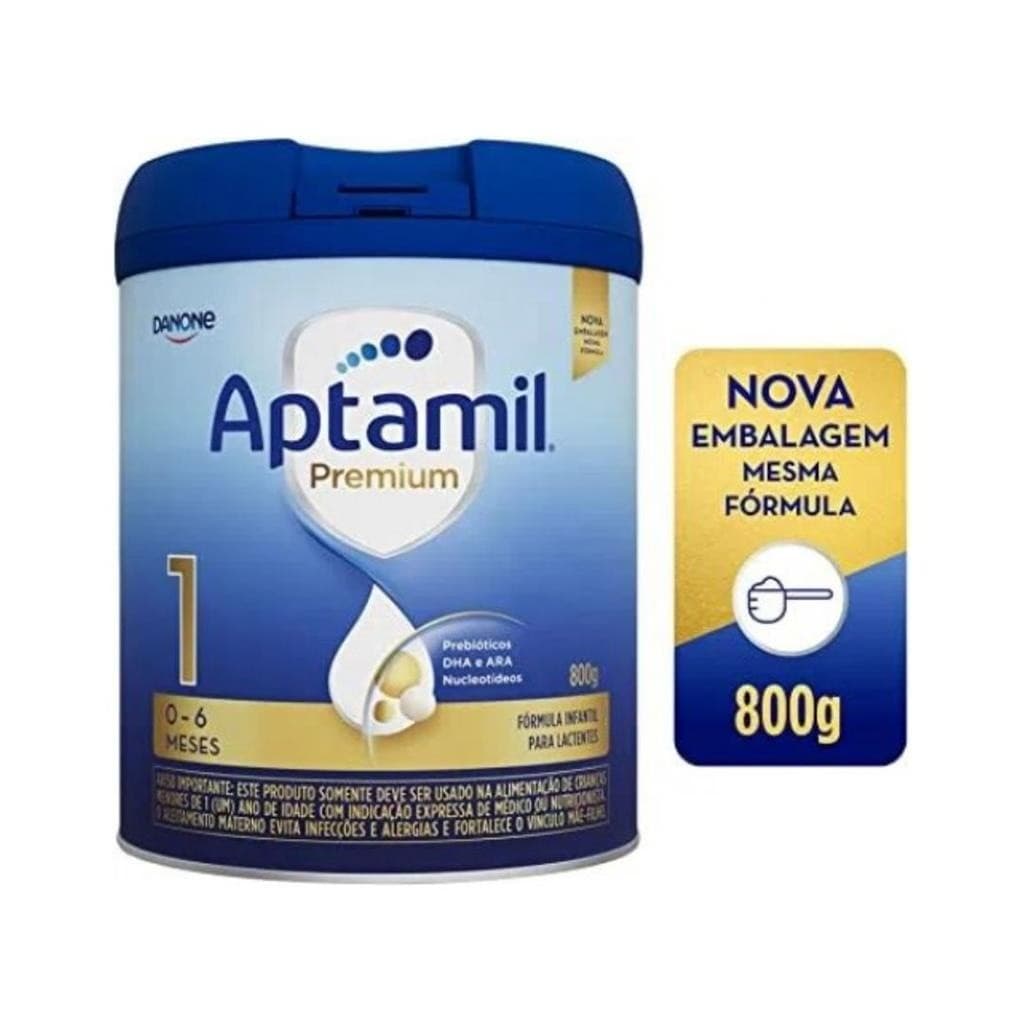 Formula Infantil Em Po Danone Aptamil Premium 1 - 800g.