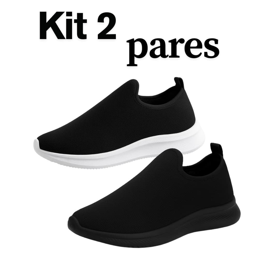2 pares Tênis Meia Feminino Sem Cadarço Descubra o conforto do nosso tênis feminino