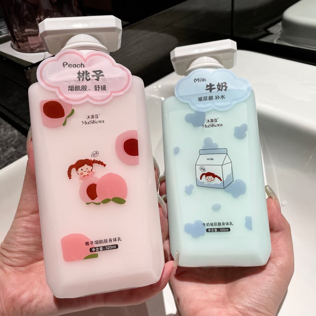 Xiaohongshu Recomendado Pêssego Niacinamida Loção Corporal Hidratante Hidratante Outono Inverno Hidratante Corpo Inteiro