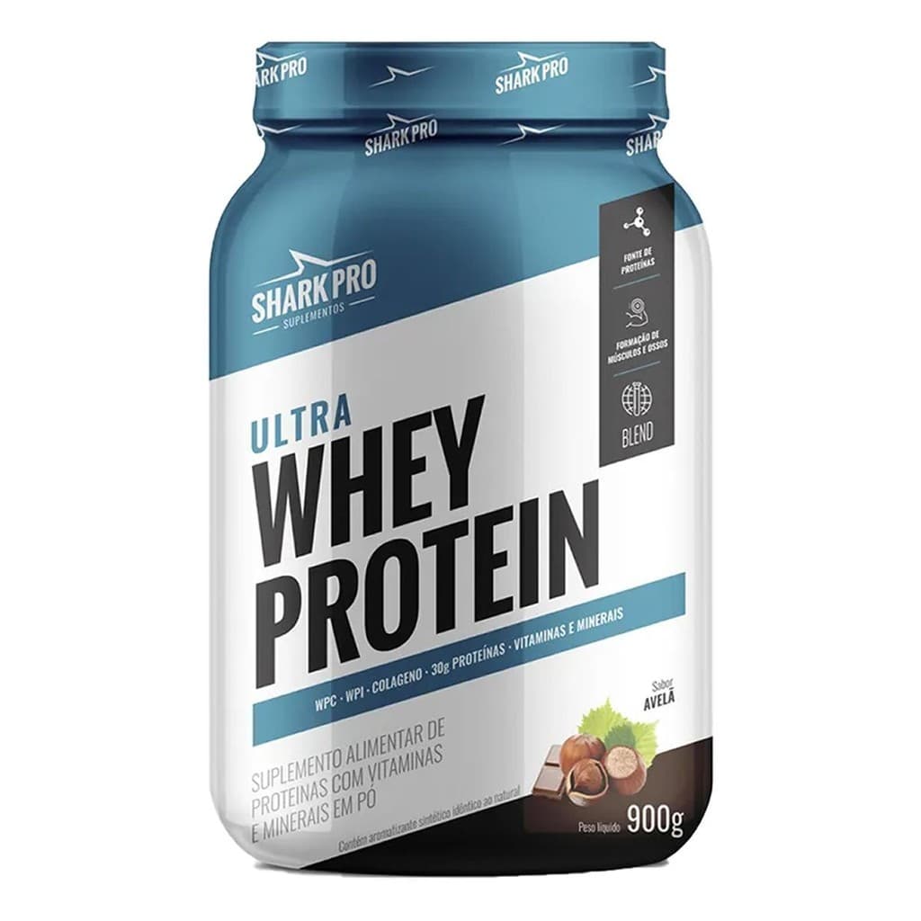 Ultra Whey Protein - 907g Chocolate com Avelã - Shark Pro