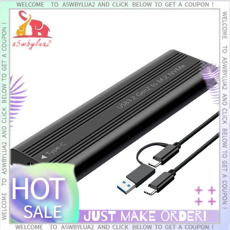 M . 2 NVME PCIe SSD Case USB Tipo C 10Gbps Caixa De Disco Rígido Externo Para Suporte PCI-E M2