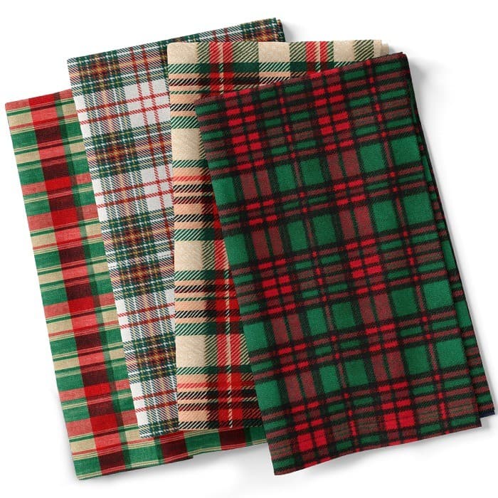 Tecido Sarja Impermeável Estampada Xadrez Natalino Costura Artesanato Mesa Sousplat DIY Patchwork