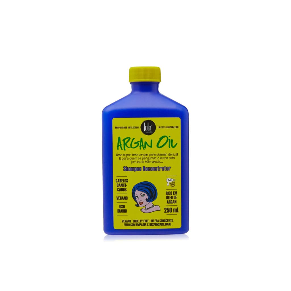 Argan Oil Shampoo Capilar Hidratante e Revitalizante 250ml - Lola Cosmetics